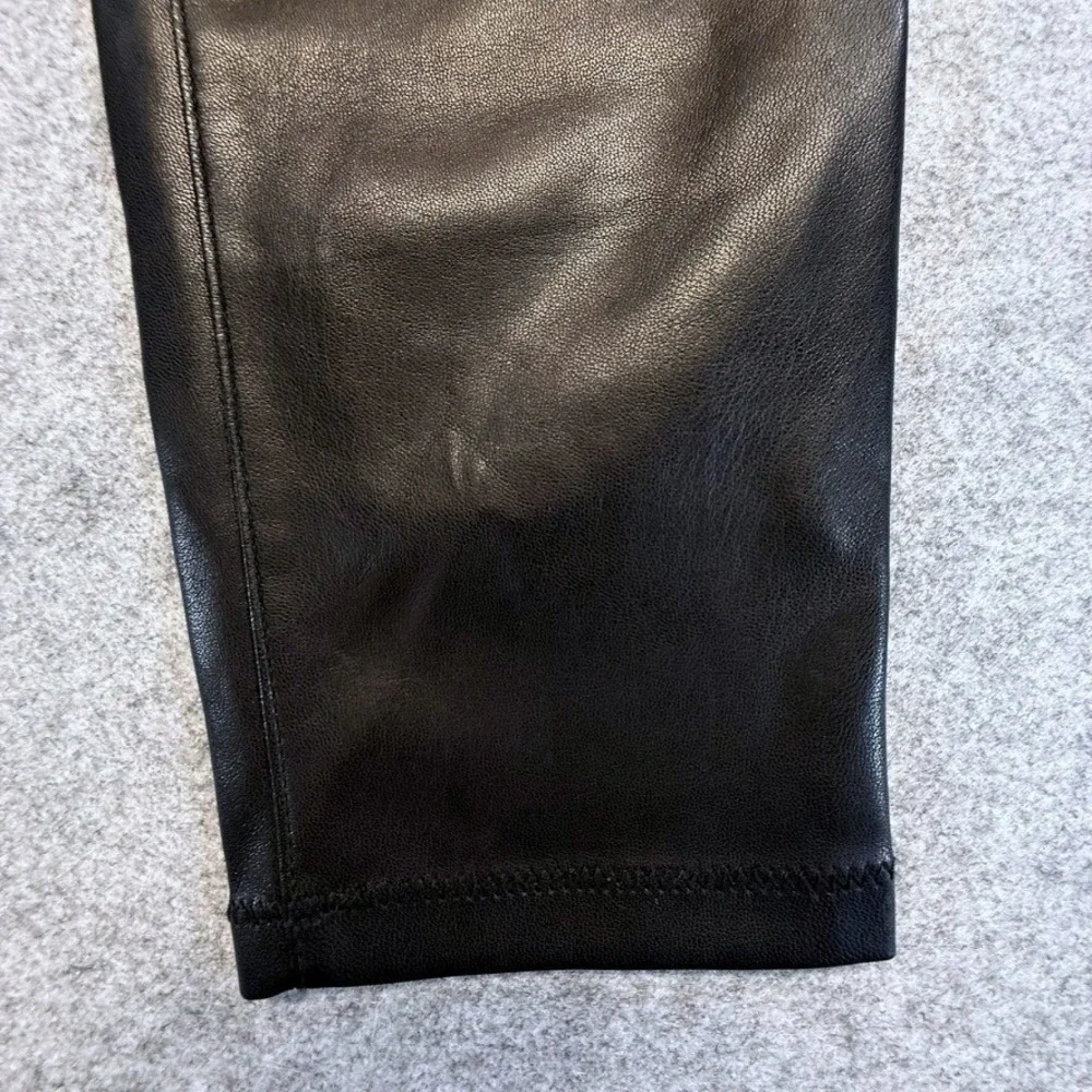 Free People Womens Black Faux Leather Moto‎ Pants Goth Matrix Edgy  Size 27